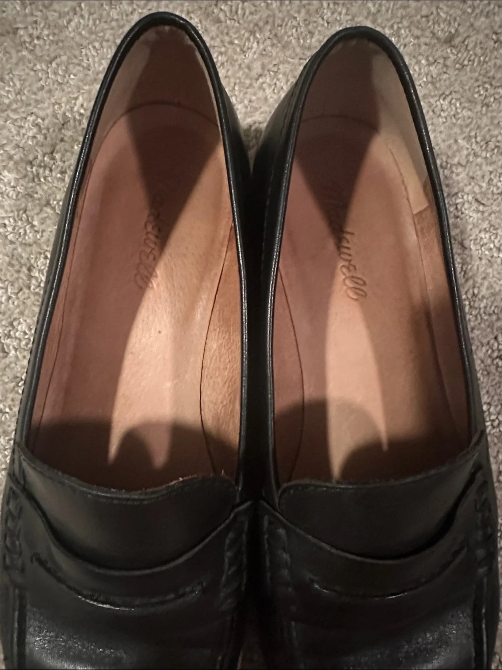 Madewell The Elinor Leather Loafers Black Size 9.5 - Picture 3 of 3